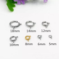 Jewelry Findings Stainless Steel Spring Clasp 50 pack